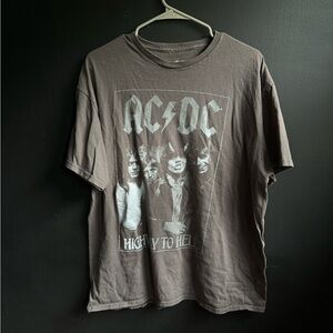 AC/DC highway To Hell Gray Tshirt